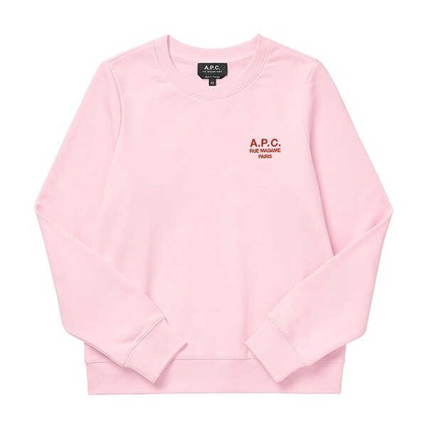 아페쎄 COEZD F27700 TFE ROSE/ROUGE 여성 맨투맨 - A.P.C.