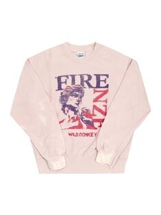 와일드동키 FG-FIRENZE BLEACHED PINK 공용 맨투맨 썸네일 2