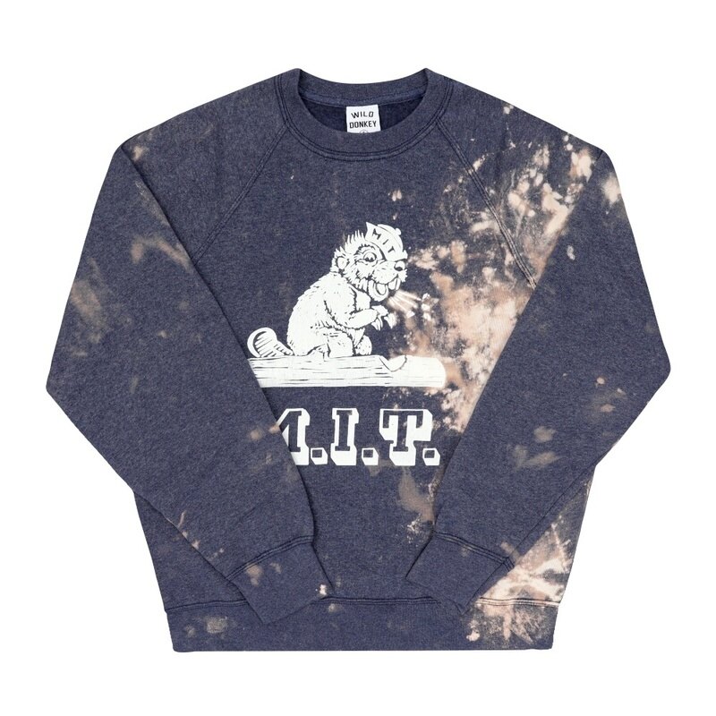 와일드동키 FG-MIT BLEACHED HEATHER BLUE 공용 맨투맨 - Wild Donkey