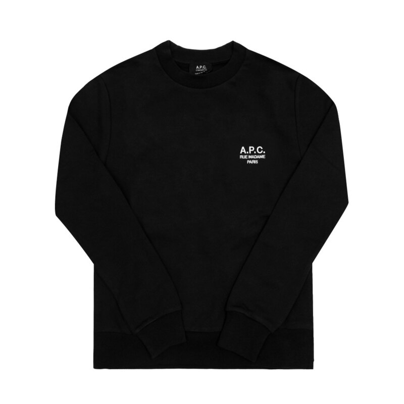 아페쎄 COHBV M27913 TZC NOIR/BLANC 공용 맨투맨 - A.P.C.