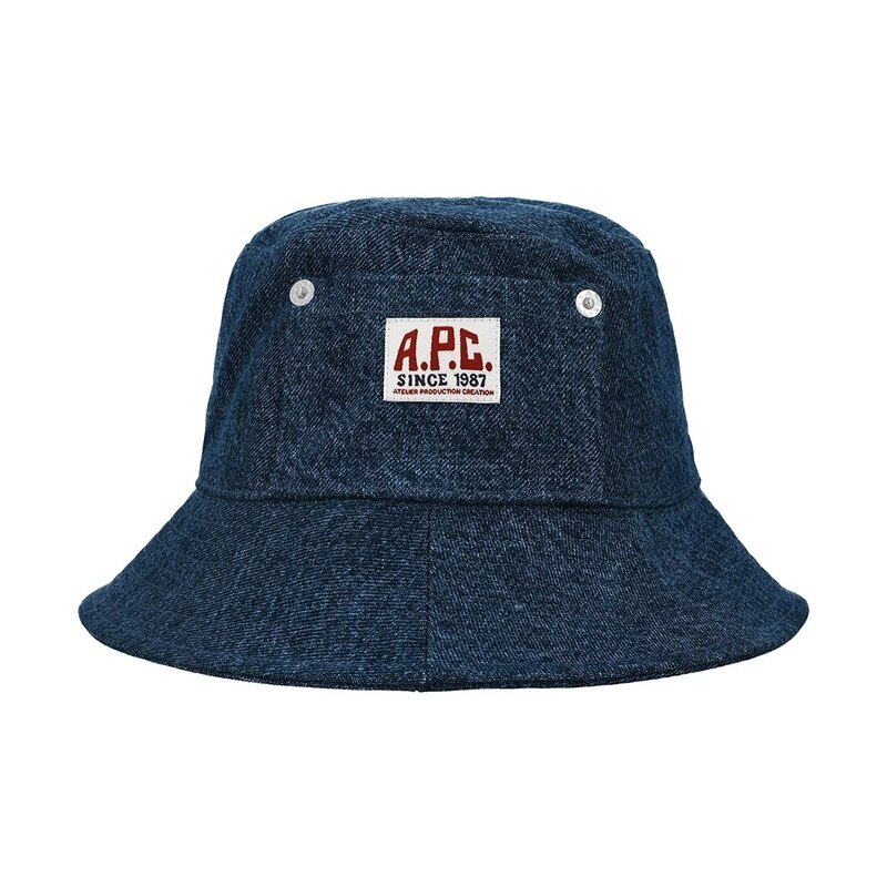 아페쎄 COHTD M24150 IAL WASHED INDIGO 공용 버킷햇 - A.P.C.