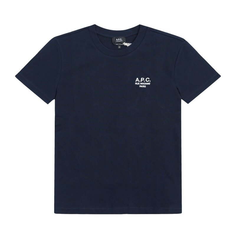 아페쎄 COHBU M26388 TIQ DARK NAVY/ECRU 공용 반팔티 - A.P.C.