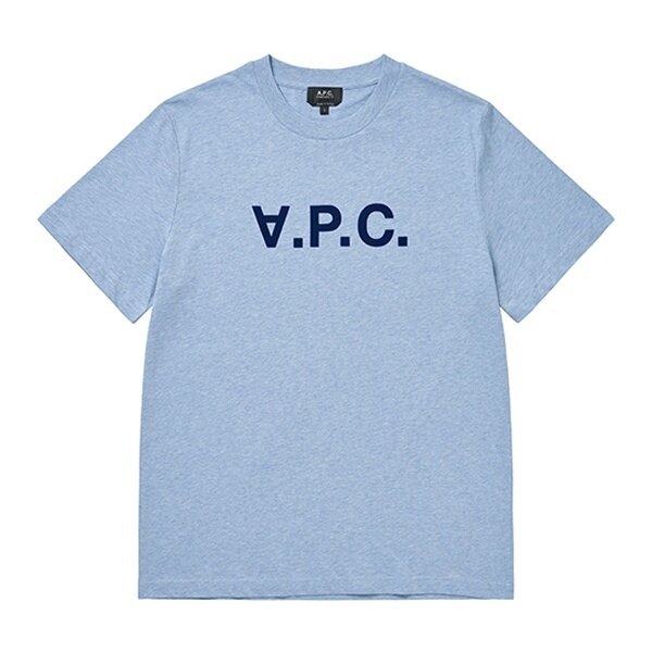아페쎄 COHBM M26384 TPO BLEU CIEL CHINE/BLEU 공용 반팔티 - A.P.C.