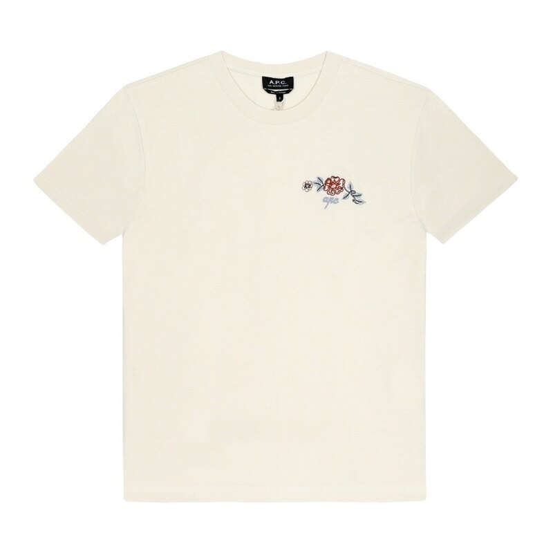 아페쎄 COGCK H26511 AAD ECRU 남성 반팔티 - A.P.C.