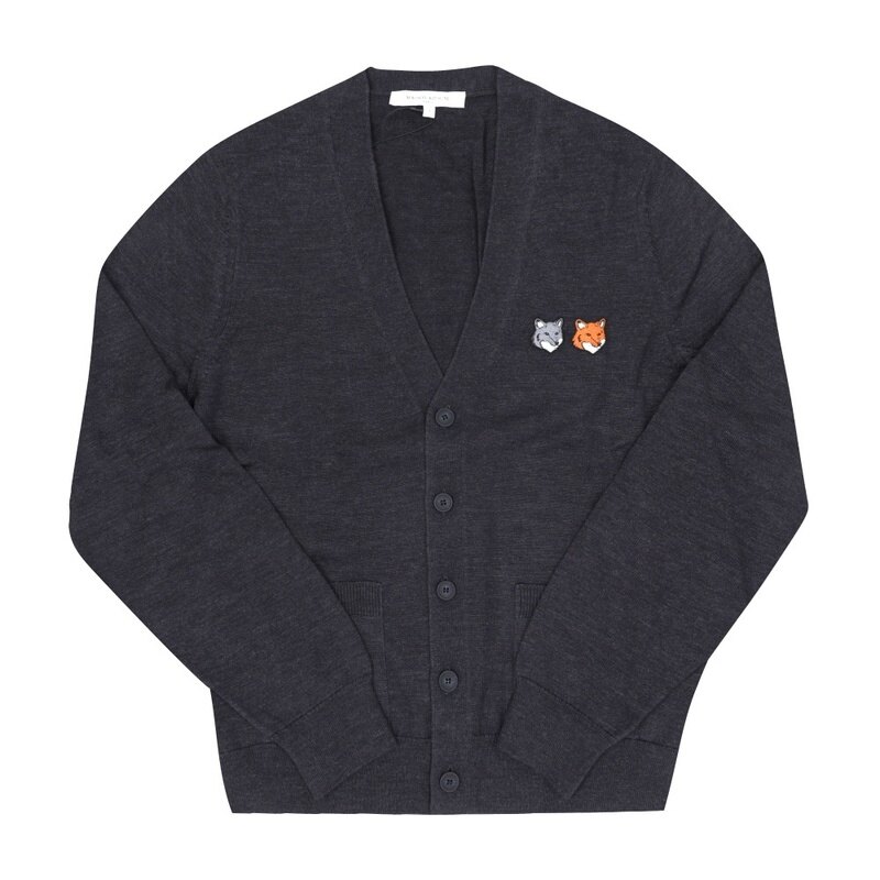 메종키츠네 OM051CFKT1036 P190 남성 가디건 - Maison Kitsune