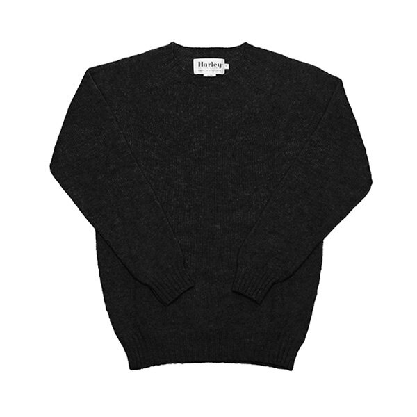 할리오브스코틀랜드 M3834 7 SHAGGY BLACK 남성 니트 - Harley of Scotland