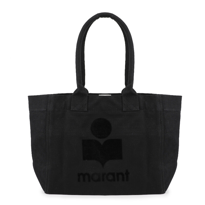 이자벨마랑 옌키 지퍼 코튼 로고 토트백 PM0062FA-A1X18M-01BK - Isabel Marant