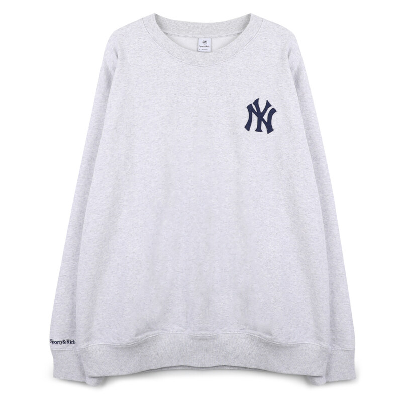 스포티앤리치 헤리티지 양키즈 세리프 크루넥 ST071610300GY03 - Sporty & Rich