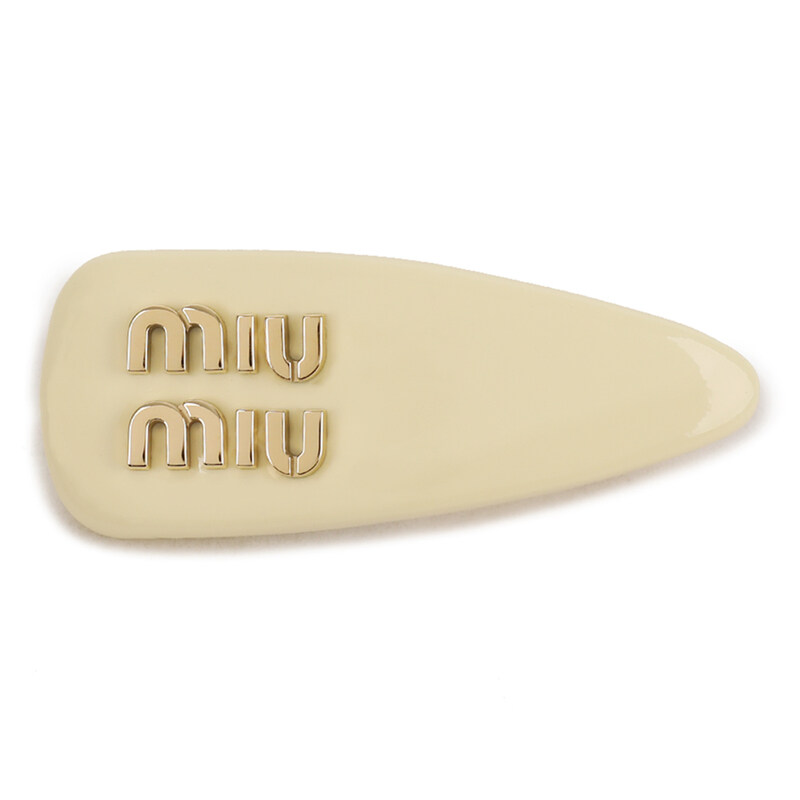 라프리마 미우미우 페이턴트 가죽 헤어 클립 5IF092-069-F021M - Miu Miu