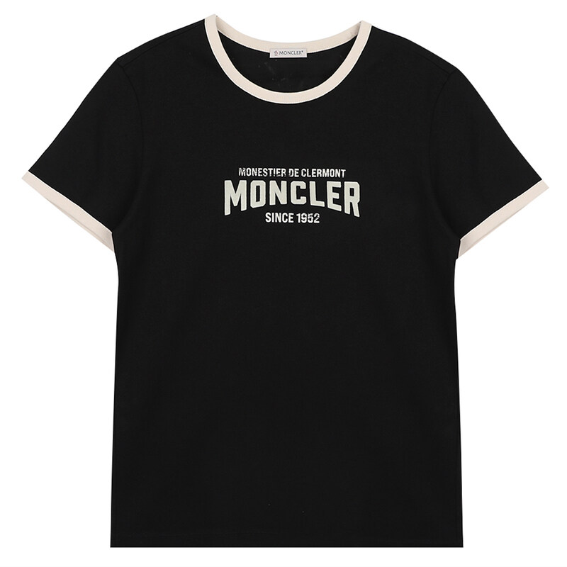 몽클레어 플록 로고 저지 티셔츠 8C00031-89AUO-P90 - Moncler