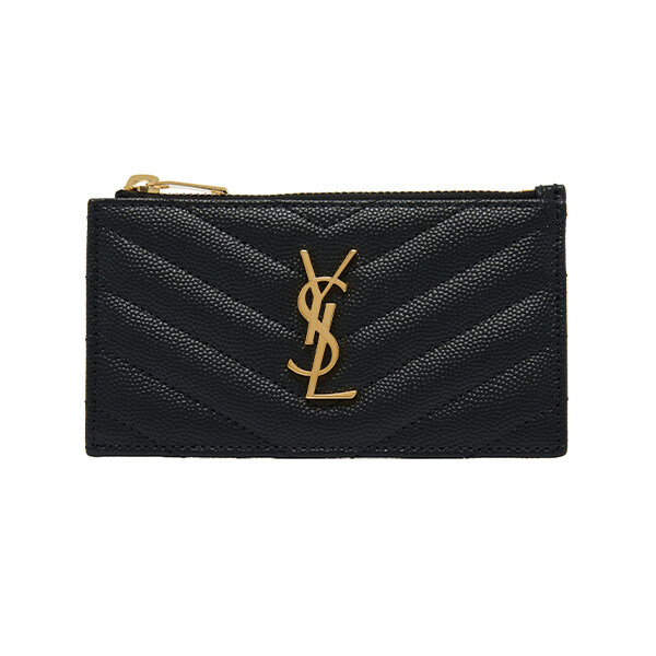 생로랑 607915 BOW01 1000 여성 카드지갑 - Saint Laurent