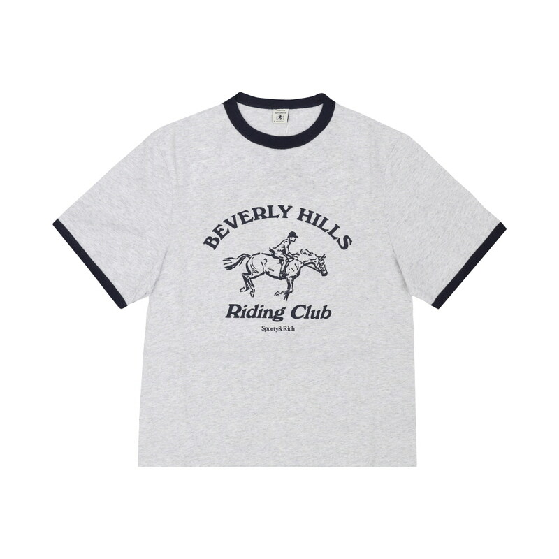 스포티앤리치 TO07364255GY18 여성 반팔티 - Sporty & Rich