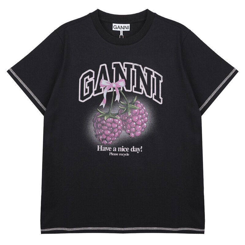라프리마 가니 라즈베리 티셔츠 A1050219-252 - Ganni