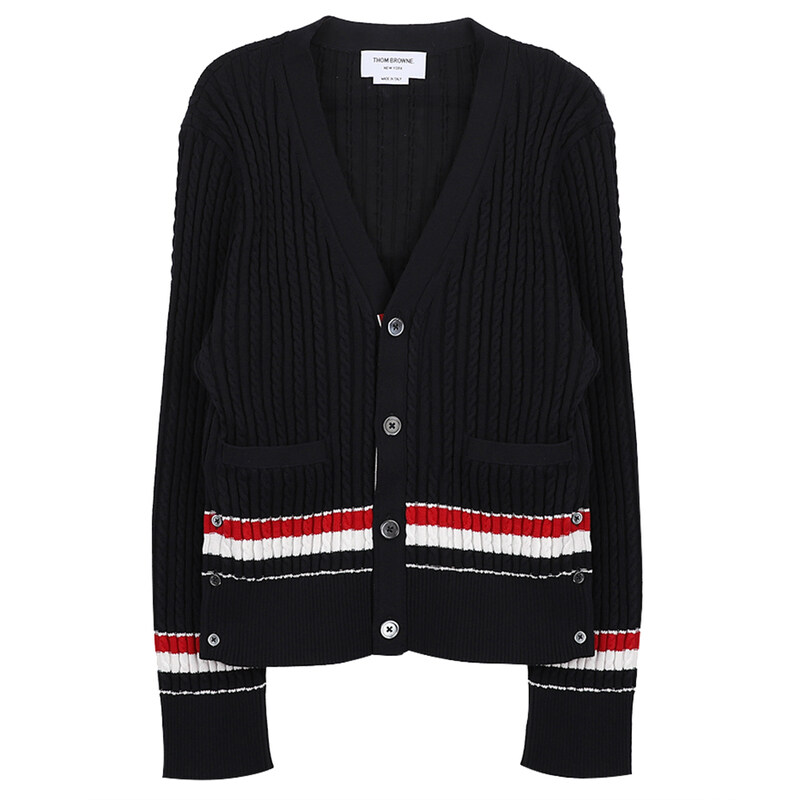 라프리마 톰브라운 RWB 스트라이프 MKC640AY3014-415 - Thom Browne