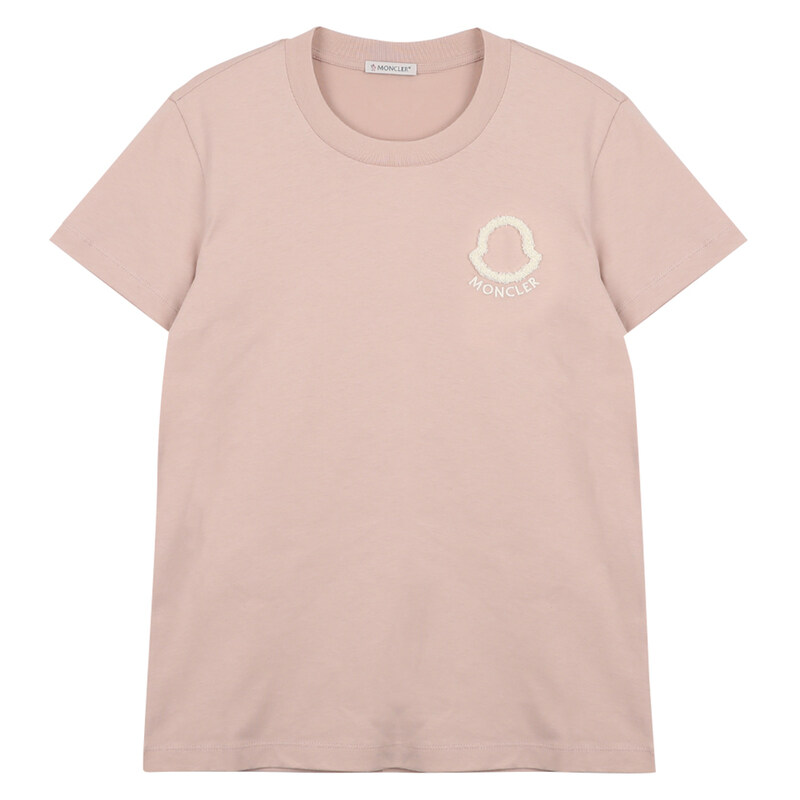 몽클레어 자수 로고 코튼 티셔츠 8C00061-89AUO-51V - Moncler