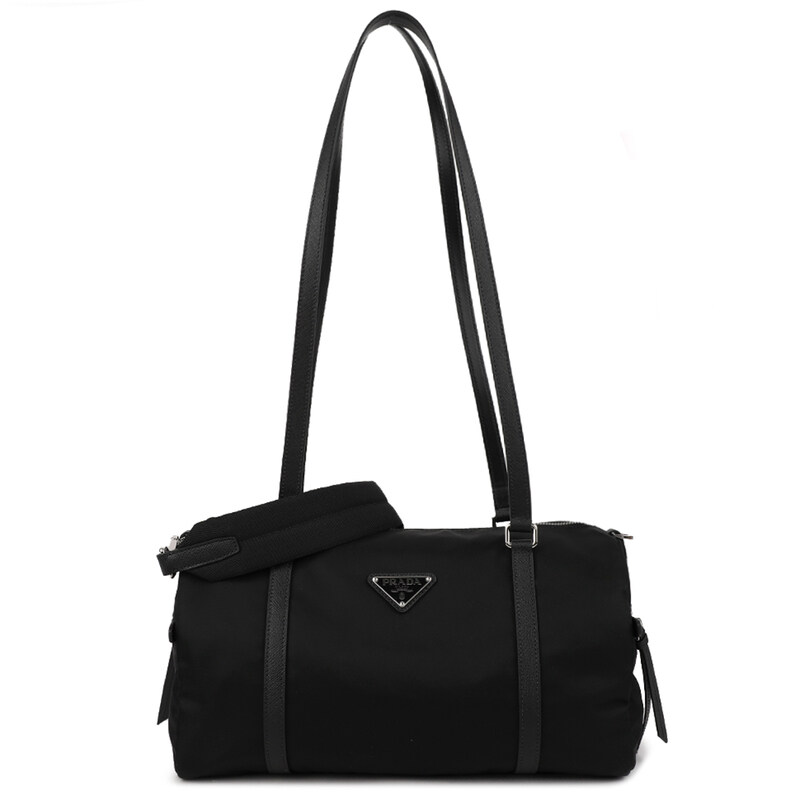 프라다 라지 리나일론 사피아노 가죽 더플 백 1BB154-R064-F0632-MOM - Prada