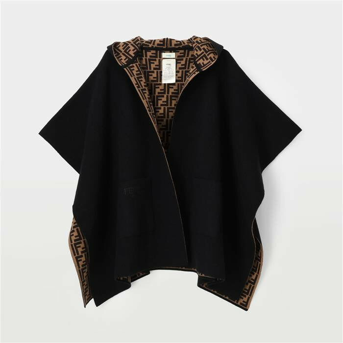 펜디 FF 리버시블 울 캐시미어 케이프 JFQ056 - Fendi