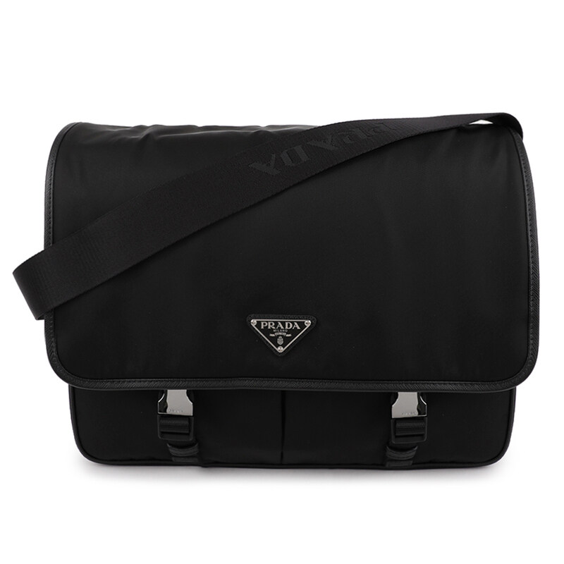프라다 리나일론 사피아노 가죽 토트백 2VD086-2DMH-F0002-OOO - Prada