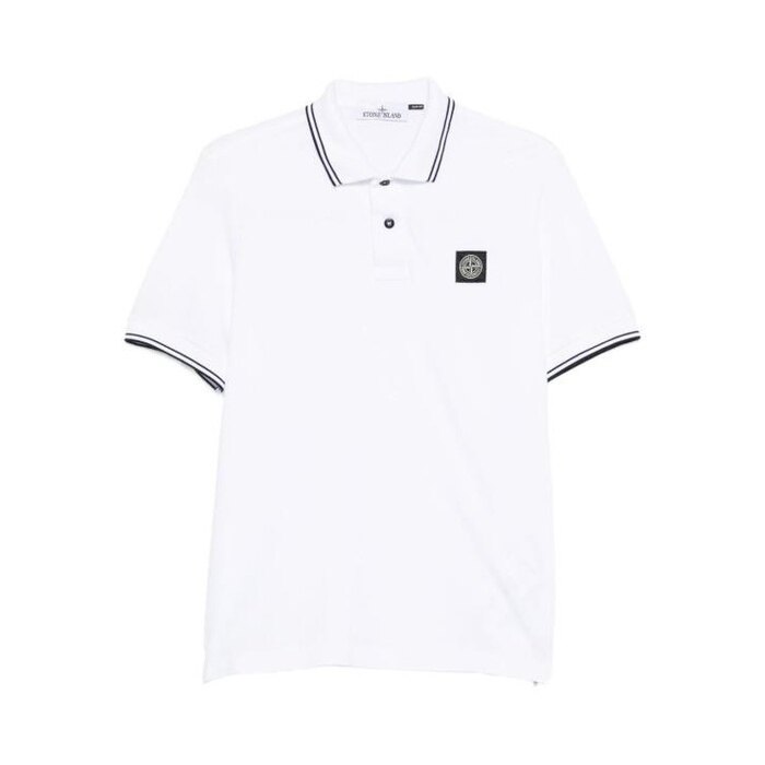 스톤아일랜드 2200010 코튼 Pique 슬림핏 반팔 폴 L1S15 2200010 S0018 V1001 - Stone Island