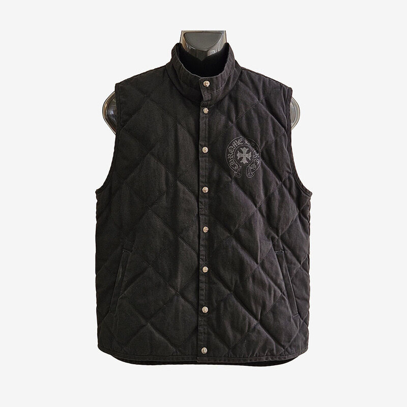 [어포드] [L] 미사용 크롬하츠 틴에이지 퀄티드 베스트 6B7PFACF - Chrome Hearts