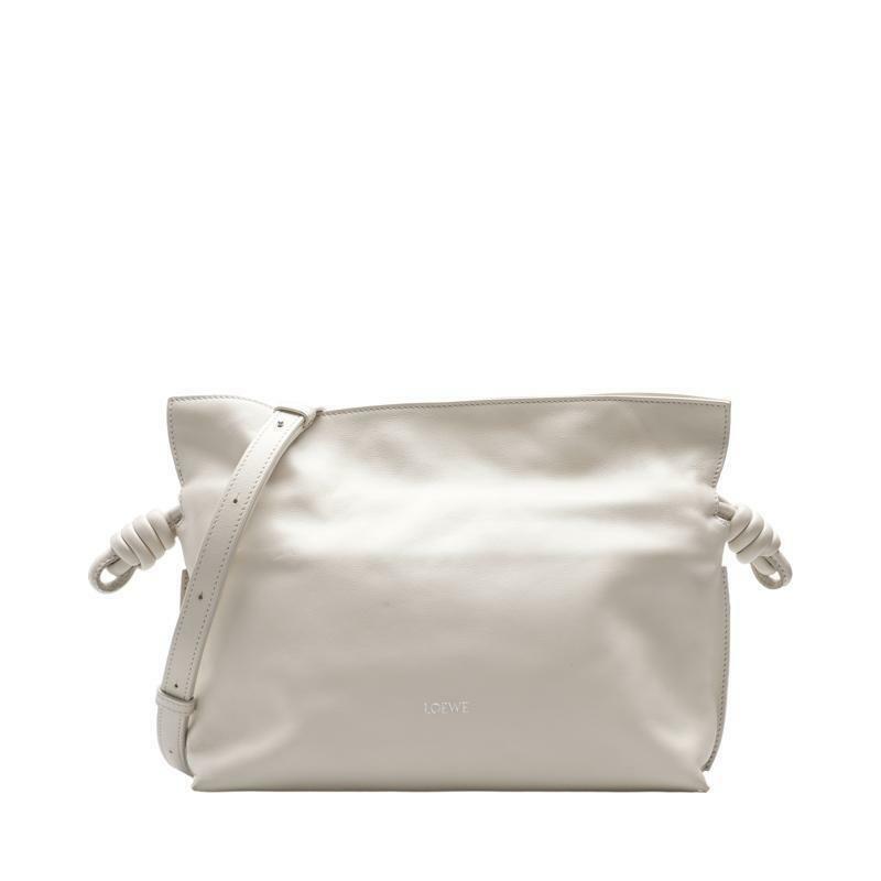 아이보리 플라멩코 미듐 클러치 숄더백 - Loewe