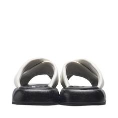 (250mm) 화이트 블랙 코코 마크 크로스 슬리퍼 썸네일 2
