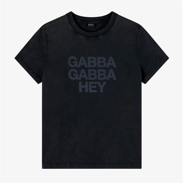 26SS 아페쎄 COHBO-H26568 LZZ워시드블랙 프린트 반팔티셔츠 - A.P.C.