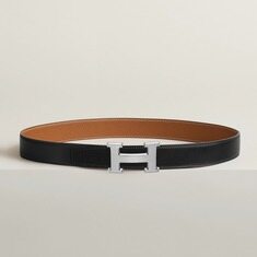 [더럭스] 에르메스 리버서블 벨트 100 블랙/골드 은장 무광 32mm H073967 썸네일 7