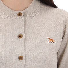 국내배송 26SS 메종키츠네 XS사이즈 럭키찬스 베이비 폭스 패치 가디건 PW00502KT1181 LIGHTBEIGE 썸네일 3