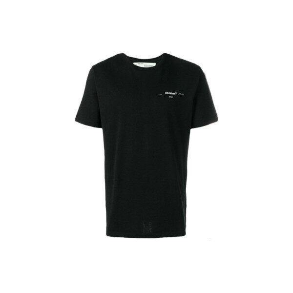 15주년 3D 백로고 슬림 티셔츠 블랙 OMAA027R19185075 1001 - Off White