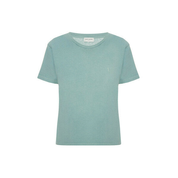 15주년 자수 티셔츠 그린 639985 YB2XE 3705 - Saint Laurent