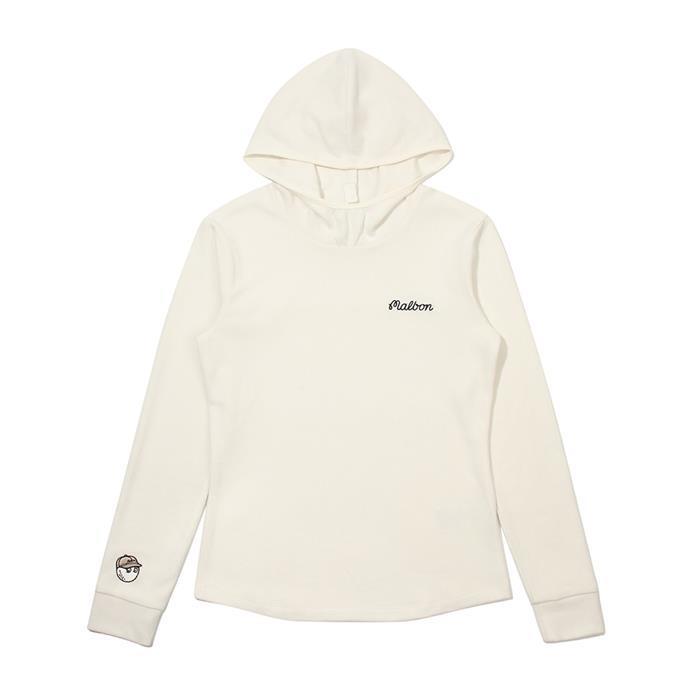 [밀라코/국내발송] 말본골프 하이브리드 후드 이너 티셔츠 IVORY M5322PIN12IVY - Malbon