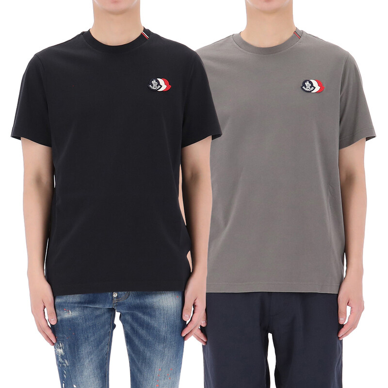 국내배송 26SS 몽클레어 트리컬러 로고 패치 반팔 티셔츠 4종 8C00074 89B8Q - Moncler