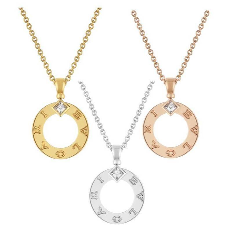 [백화점 풀셋] 불가리 여성 여자 다이아 0.09캐럿 목걸이 네크리스 B361078 - Bvlgari
