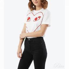 꼼데가르송 26SS 하트와펜 하트라인 반팔 티셔츠 AX T100 051 1 썸네일 1