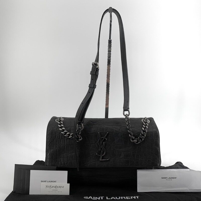 생로랑 웨스트 헐리우드 크로커다일 숄더백 574106 - Saint Laurent