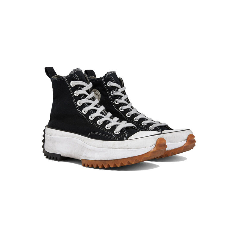15주년 런스타 하이크 스모크 더티 보급형 스니커즈 블랙 168297C - CONVERSE