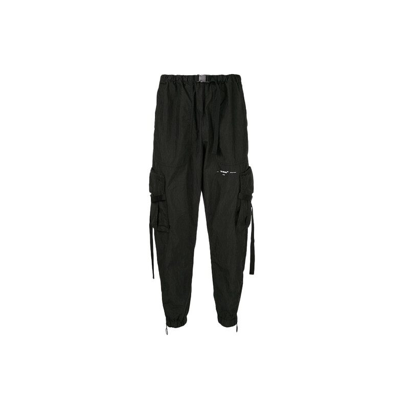 15주년 파라슈트 릴렉스 핏 카고 팬츠 블랙 OMCF002R19A21021 1000 - Alexander McQueen