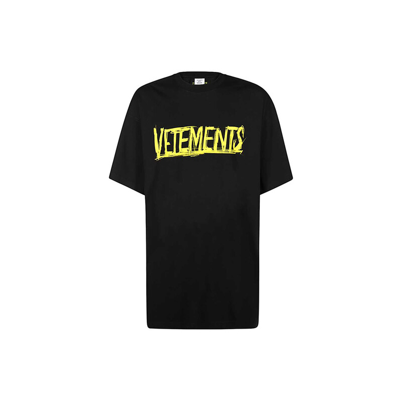 15주년 여성 월드 백로고 프린팅 티셔츠 블랙 UAH21TR618 BLACK - Vetements
