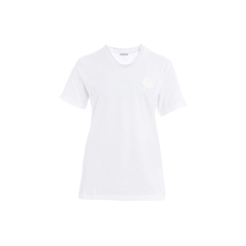 15주년 빅로고 패치 반팔 티셔츠 화이트 8C759 00 V8161 033 - Moncler