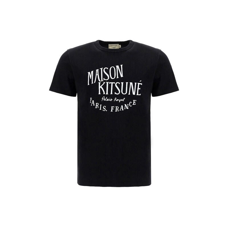 15주년 레터링 프린트 티셔츠 블랙 AM00100KJ0008 BK - Maison Kitsune
