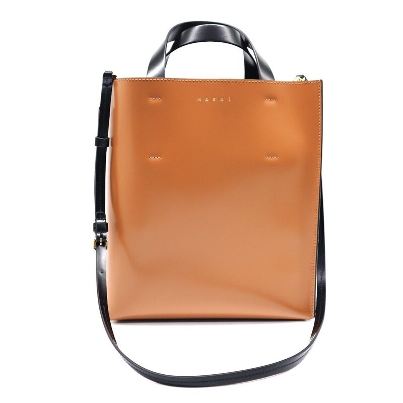 마르니 SS 여성 크로스백 Marni(마르니) SHMPV01TY0 브라운 블랙 MUSEO 뮤제오 소프트 스몰 2WAY - Marni
