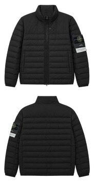 [스톤아일랜드] 26FW 와펜 패치 심리스 터널 나일론 다운 자켓 블랙 남성 자켓 L2S154100067 S0183 V0029 / TTA 썸네일 2