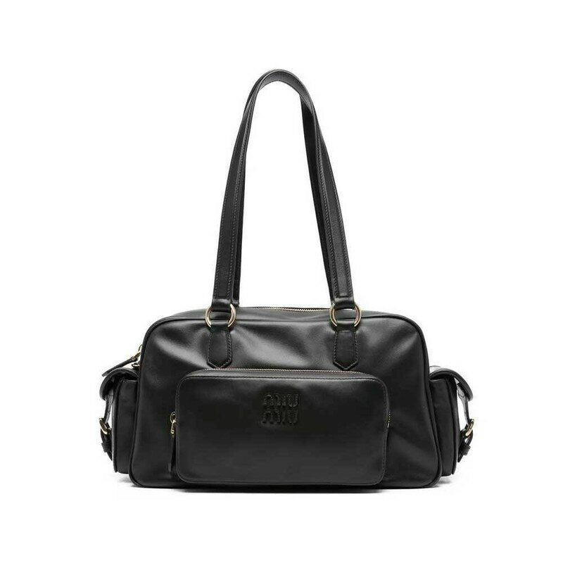 [국내배송] 미우미우 나파 가죽 포켓 탑핸들 백 5BB179 2ICY F0002 - Miu Miu