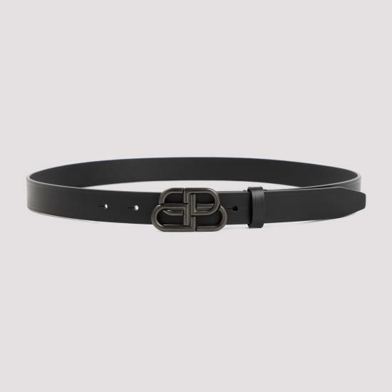 26FW 발렌시아가 레귤러 벨트 581690 1CH0J 1000 BLACK DOM - Balenciaga