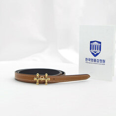 Hermes(에르메스) Galopin 금장 버클 13MM 블랙 브라운 토고 카프스킨 리버서블 양면 벨트 90 썸네일 1