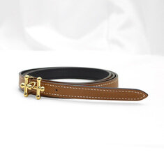 Hermes(에르메스) Galopin 금장 버클 13MM 블랙 브라운 토고 카프스킨 리버서블 양면 벨트 90 썸네일 2