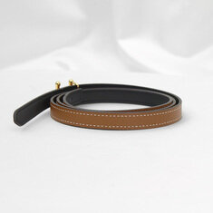 Hermes(에르메스) Galopin 금장 버클 13MM 블랙 브라운 토고 카프스킨 리버서블 양면 벨트 90 썸네일 4