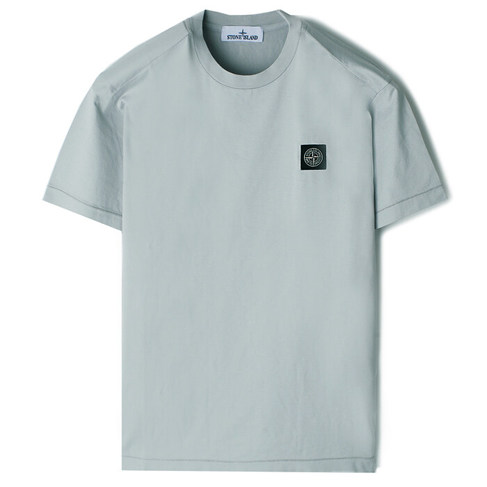 25SS 스톤 가슴패치 라운드반팔티 블루그레이 K1S152100039 S0013 V0061 - Stone Island
