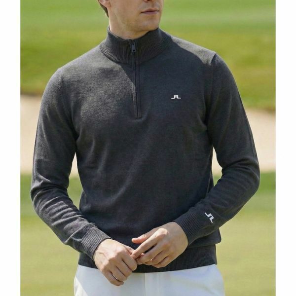 J.LINDEBERG Kian Zipped Sweater GMKW11148-W015 남성 키안 지퍼 스웨터 - J.Lindeberg